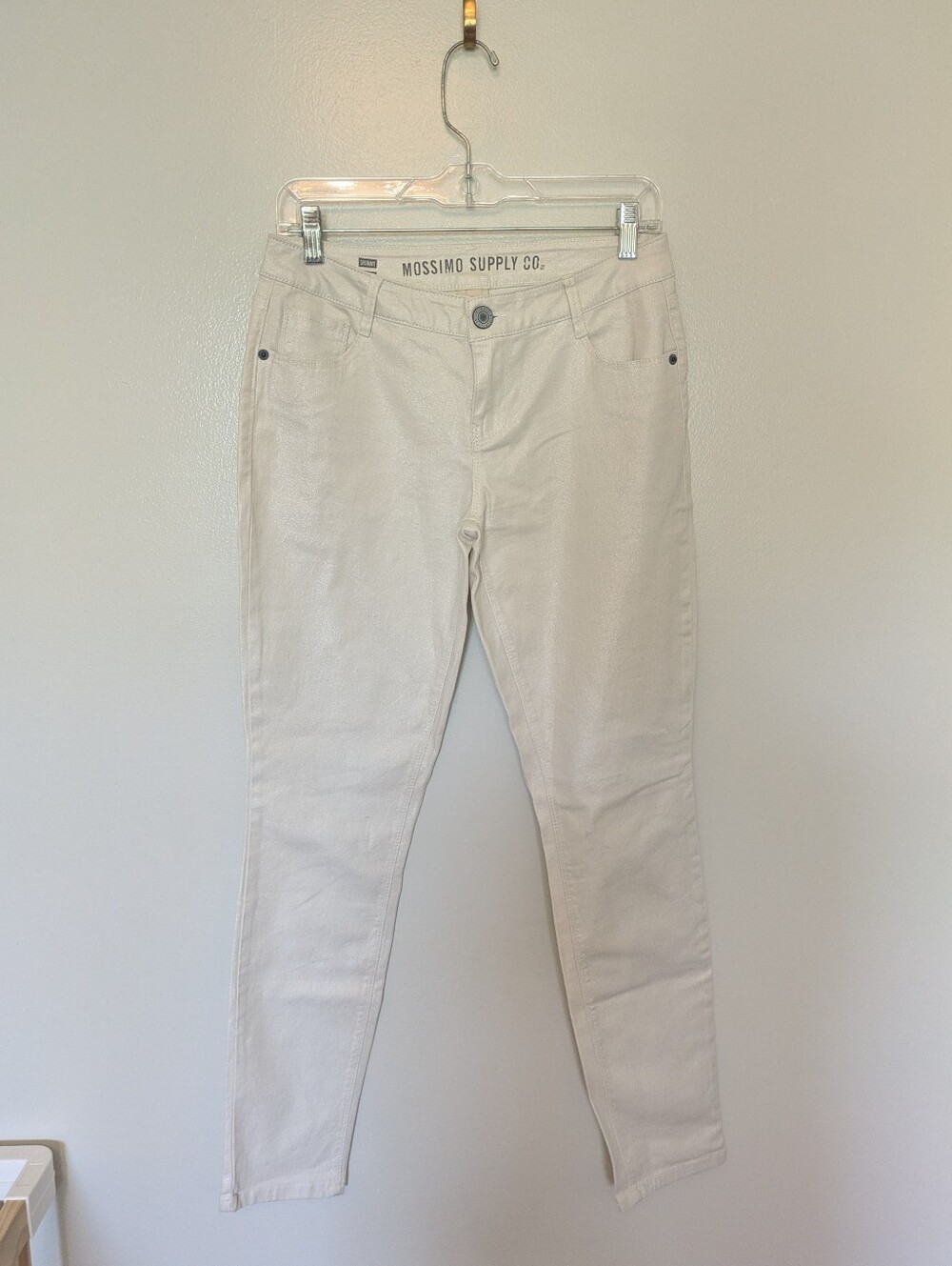 Mossimo Skinny Jeans White Glitter 2010's 6